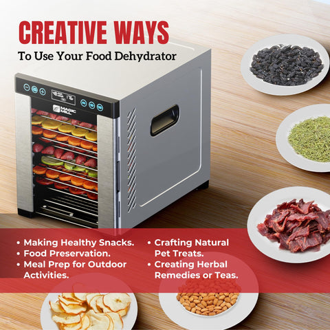 Magic Mill Pro para deshidratar carnes, hierbas y frutas en casa.