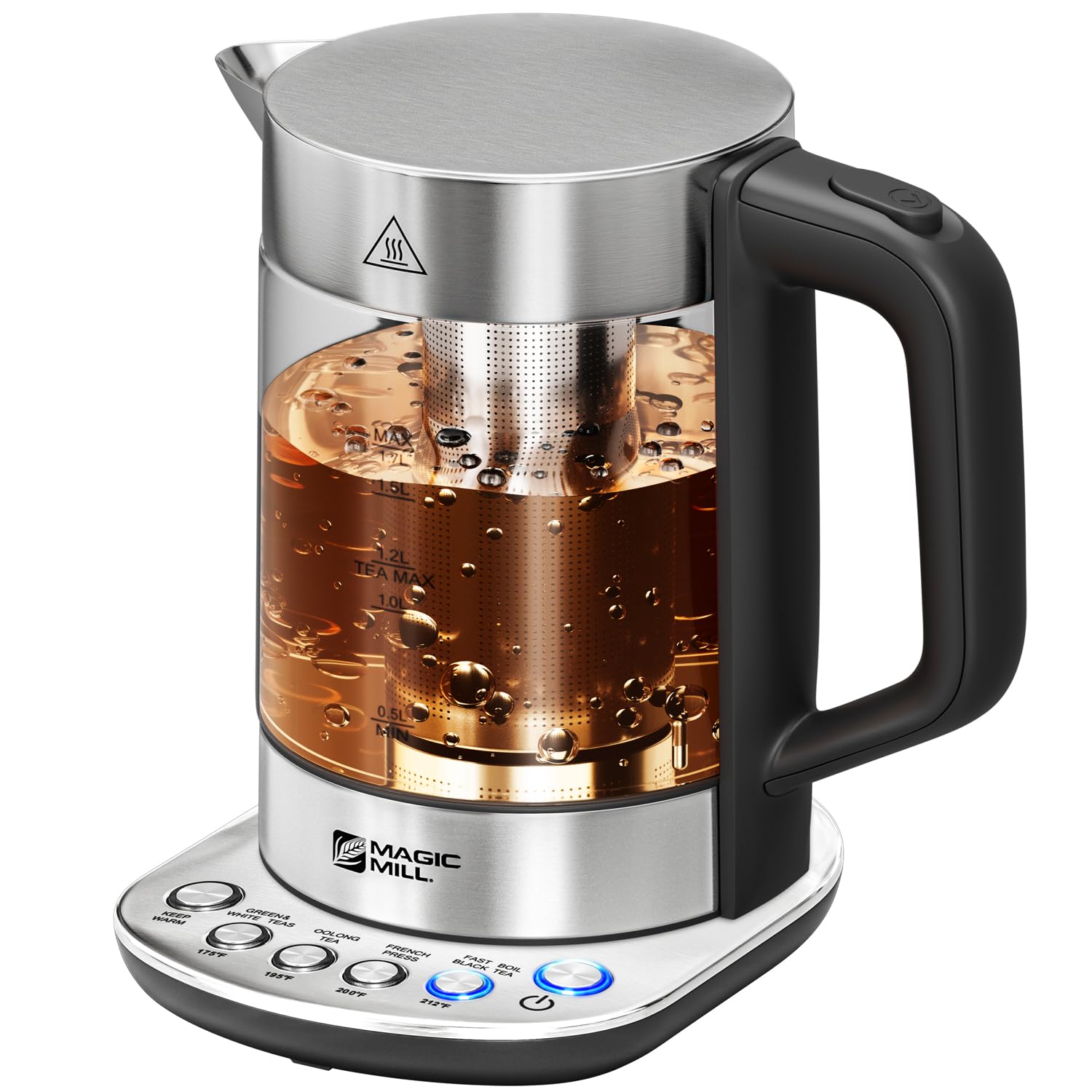 Tetera eléctrica Magic Mill Pro con control de temperatura para preparar té perfecto a tu gusto.