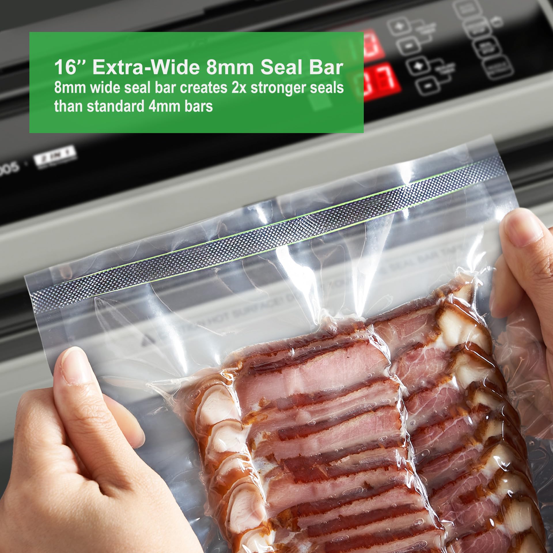 MAGIC SEAL función inflado: bolsas con alimentos delicados