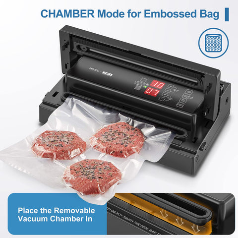 MS300 de MAGIC SEAL, modo cámara para bolsas lisas y texturizadas