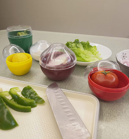Magicaleast contenedor con forma de ajo para almacenamiento ordenado