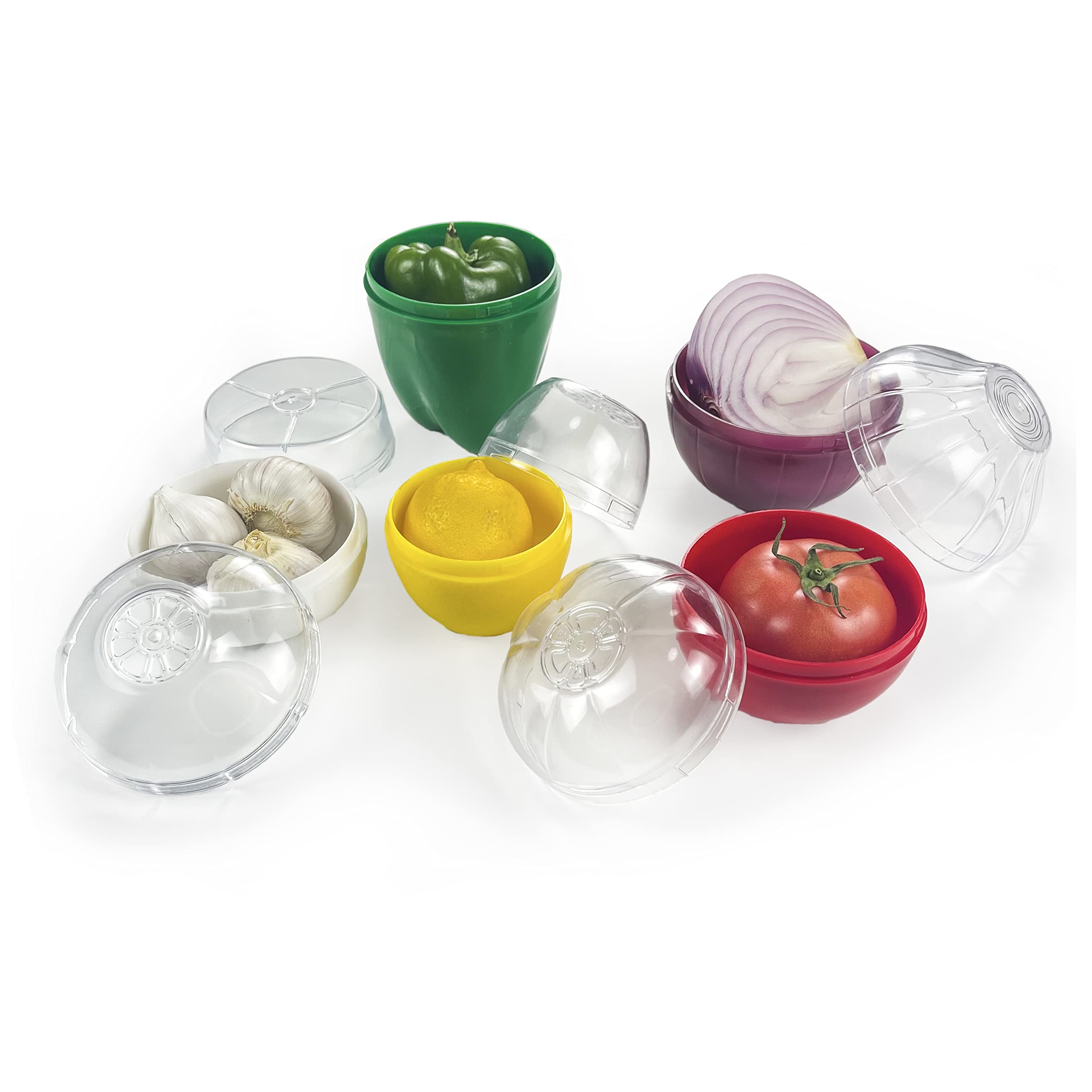 Magicaleast contenedor con forma de tomate para organizar frutas y verduras