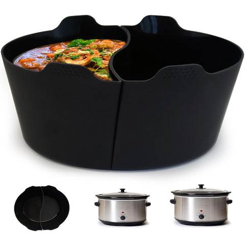 Magikichen, forro de silicona para olla lenta 6-7 qt protege y reutiliza