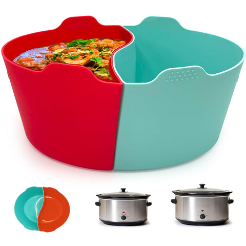 Magikichen: liner de silicona para olla lenta, facilita limpieza.