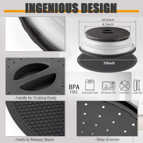 MAGJIUKE alfombrilla silicona resistente al calor para cocina y microondas