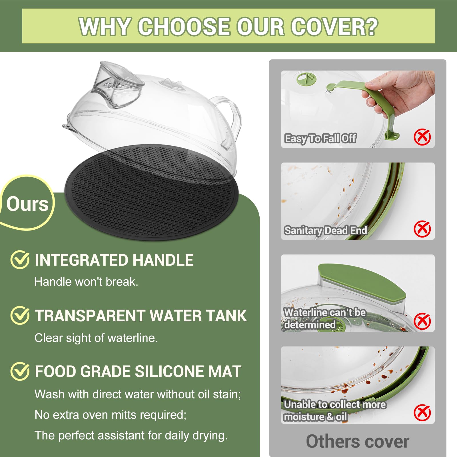 Tanque de agua integrado MAGJIUKE, vaporizador para alimentos