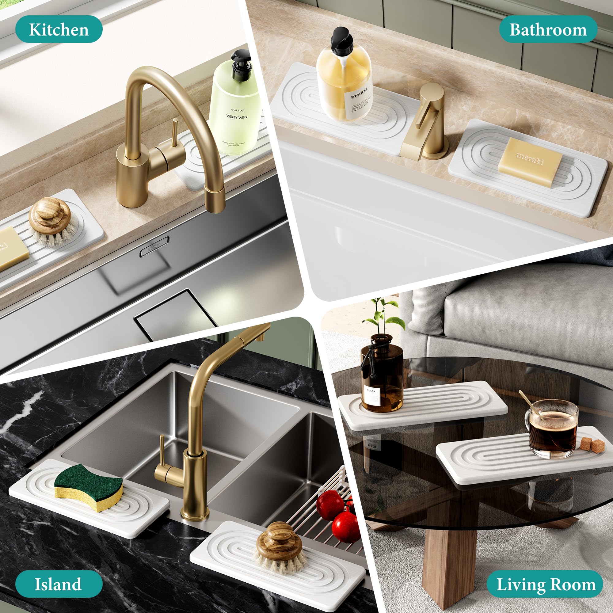 Conjunto MAGKOTA de dos bandejas para baño y cocina.