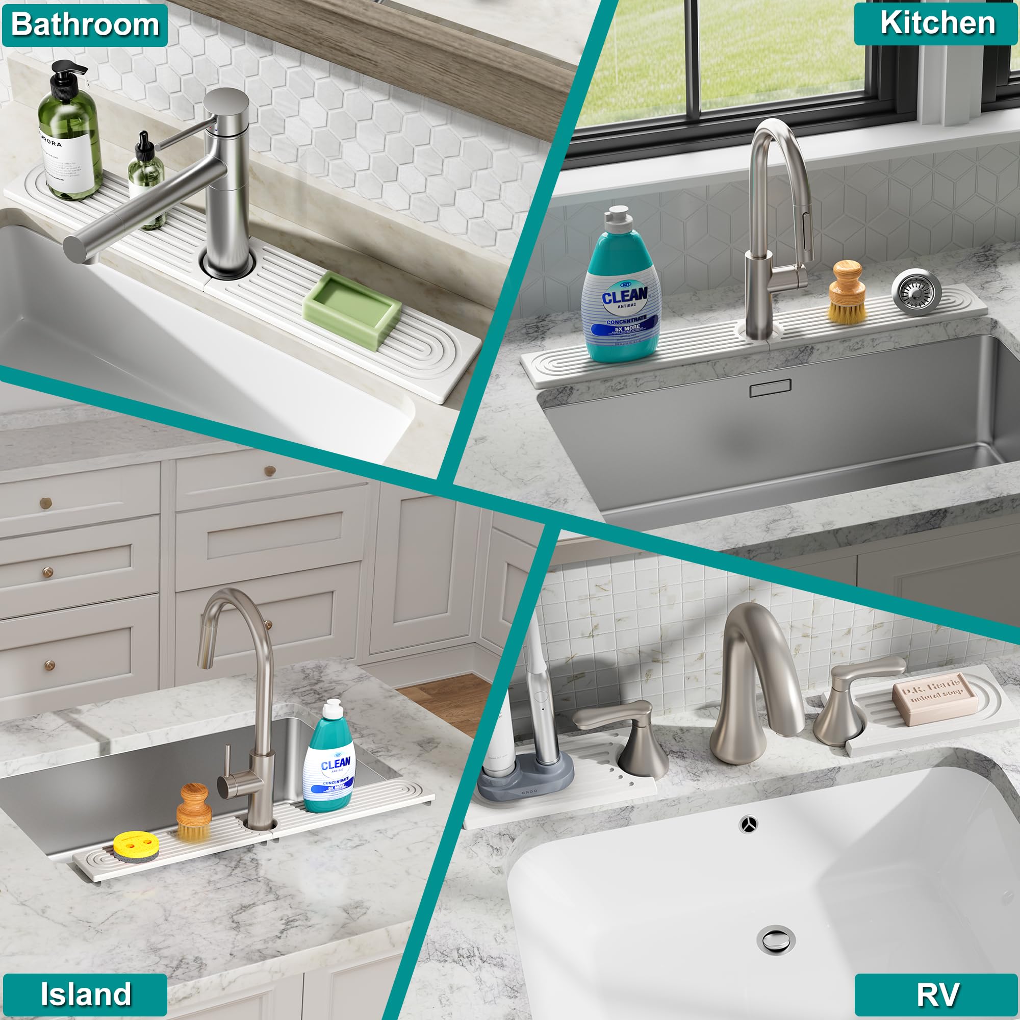 Protección duradera MAGKOTA apta para cocinas y baños