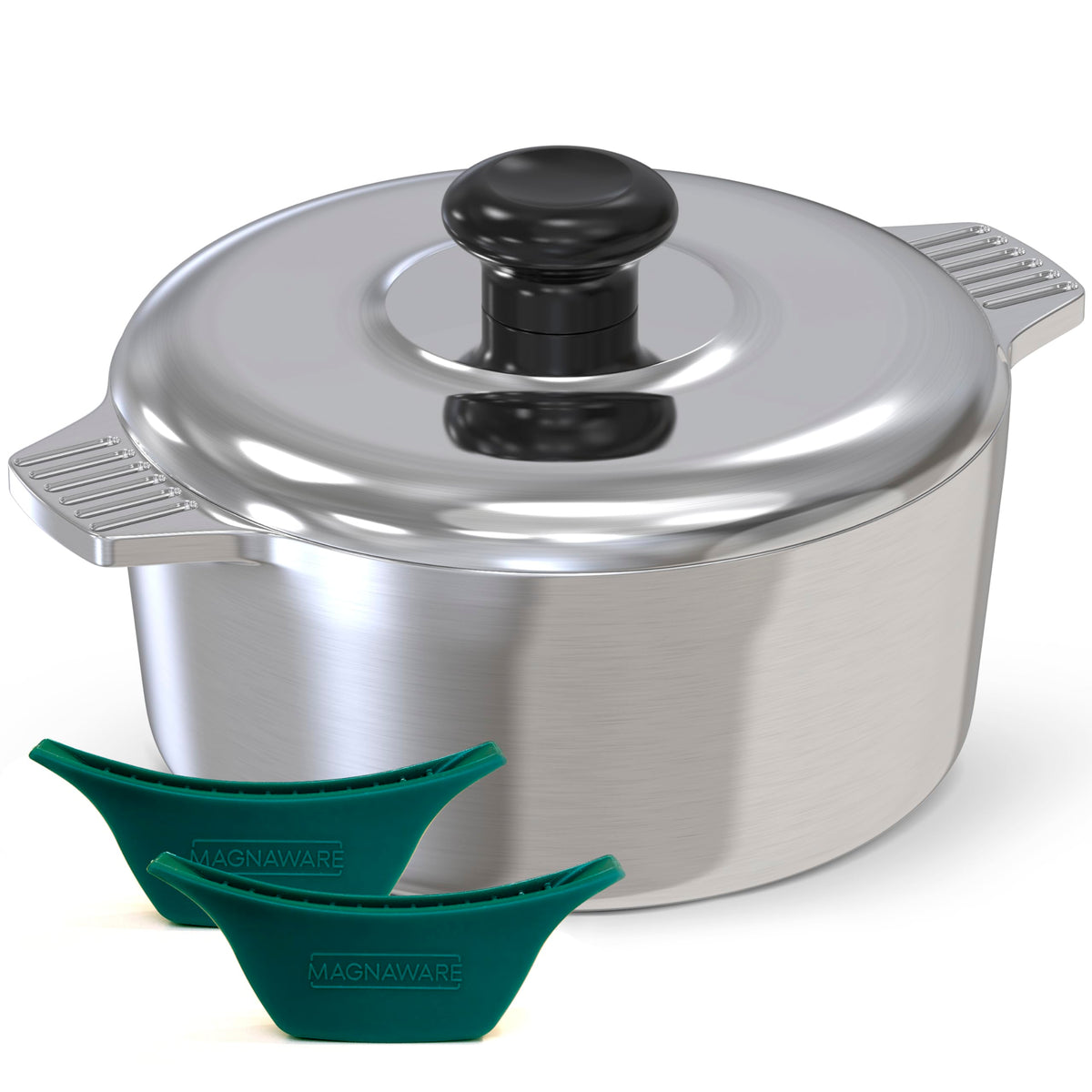 Magnaware Olla Holandesa con tapa y silicona para agarre seguro