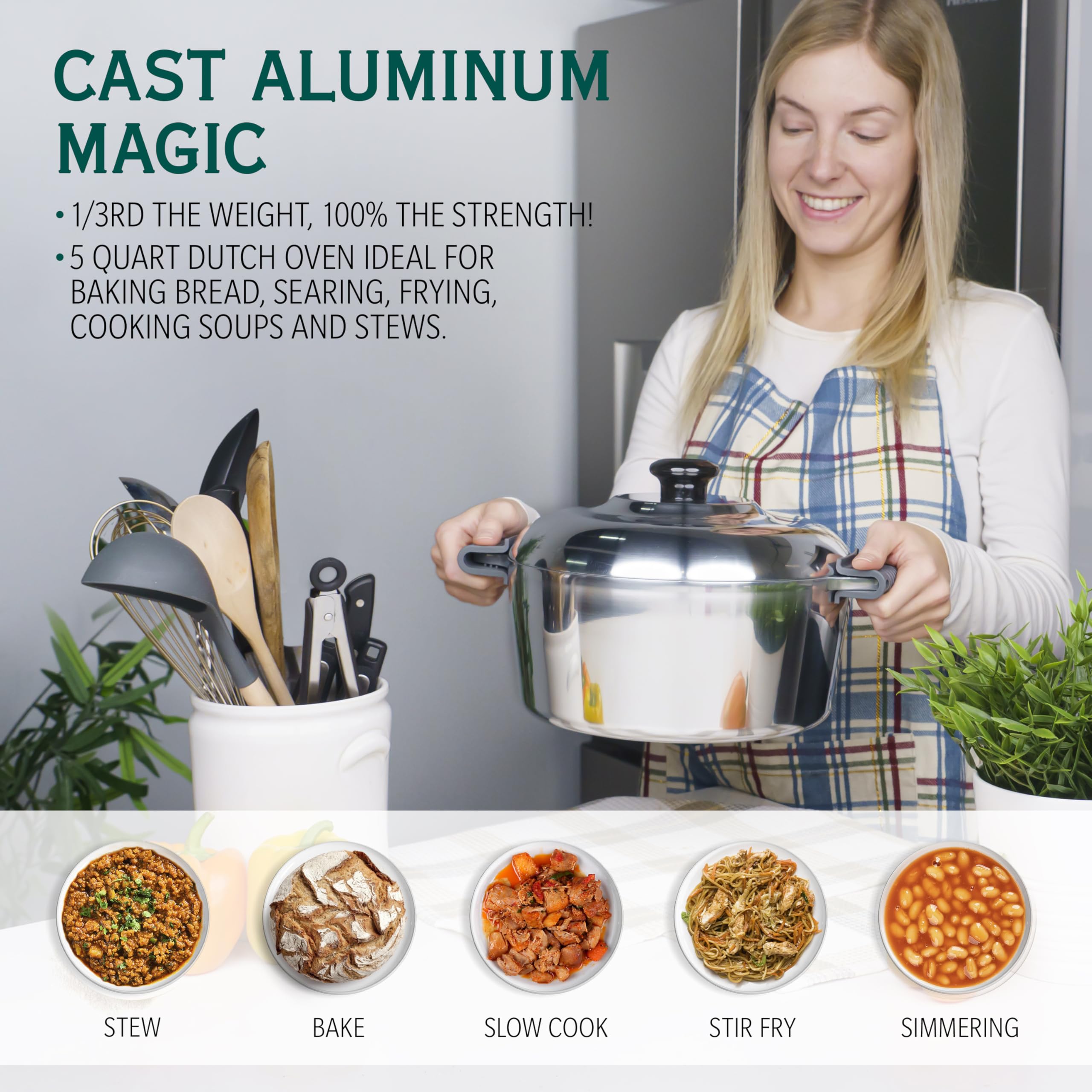 Magnaware Olla Holandesa con diseño vintage y durabilidad