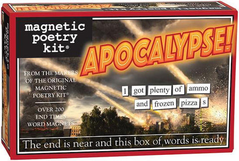 Magnetic Poetry Apocalypse Kit: palabras en la nevera para crear poemas y mensajes.