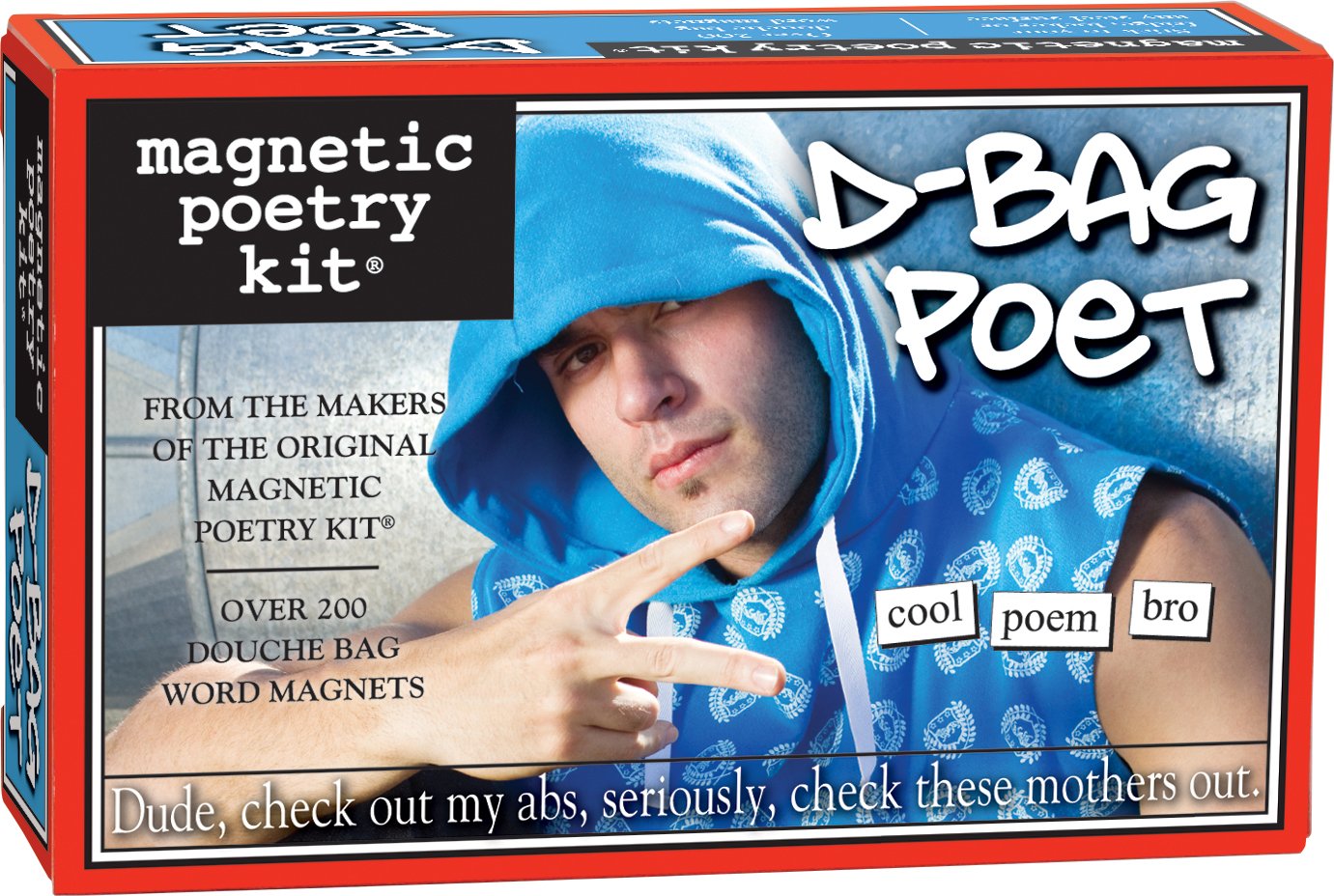 Conjunto D-Bag Poet Kit: palabras magnéticas para la nevera y mensajes creativos.