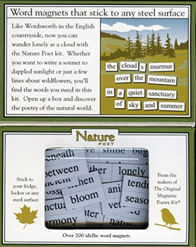 Magnetic Poetry Nature Poet Kit: fichas de letras para mensajes creativos en la nevera.