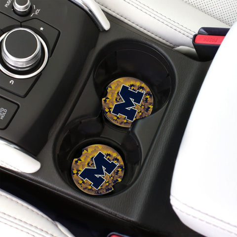 Posavasos de cerámica absorbente Magnolia Lane para coche; evita humedad