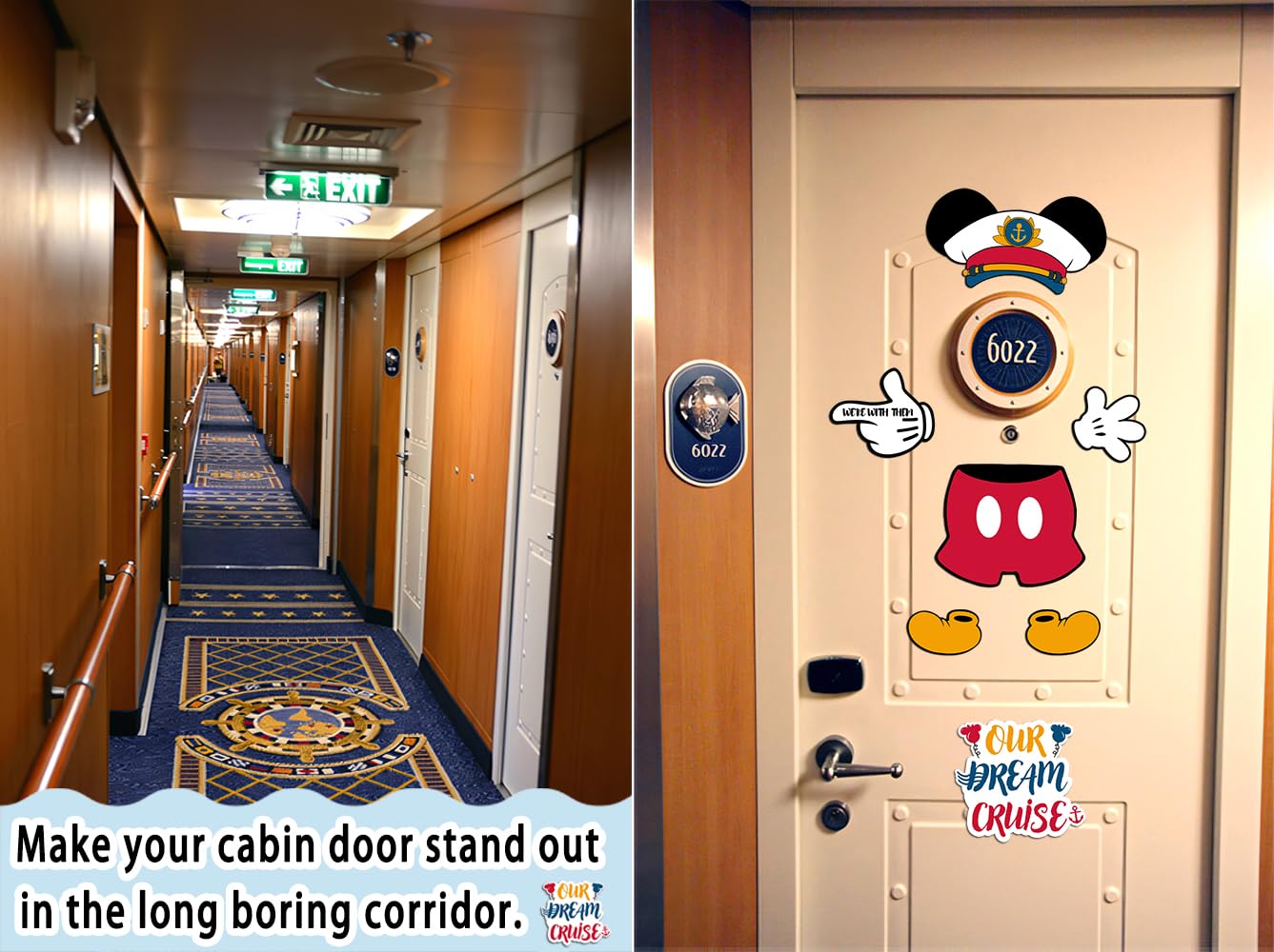 Magopera Diseños Crucero Colores: decoración duradera y colorida para la cabina.