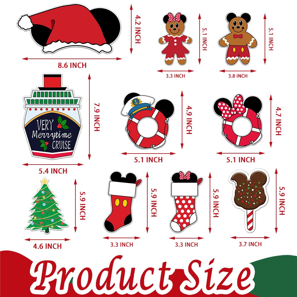 Magopera imanes para puerta: diseños navideños variados para cabina.