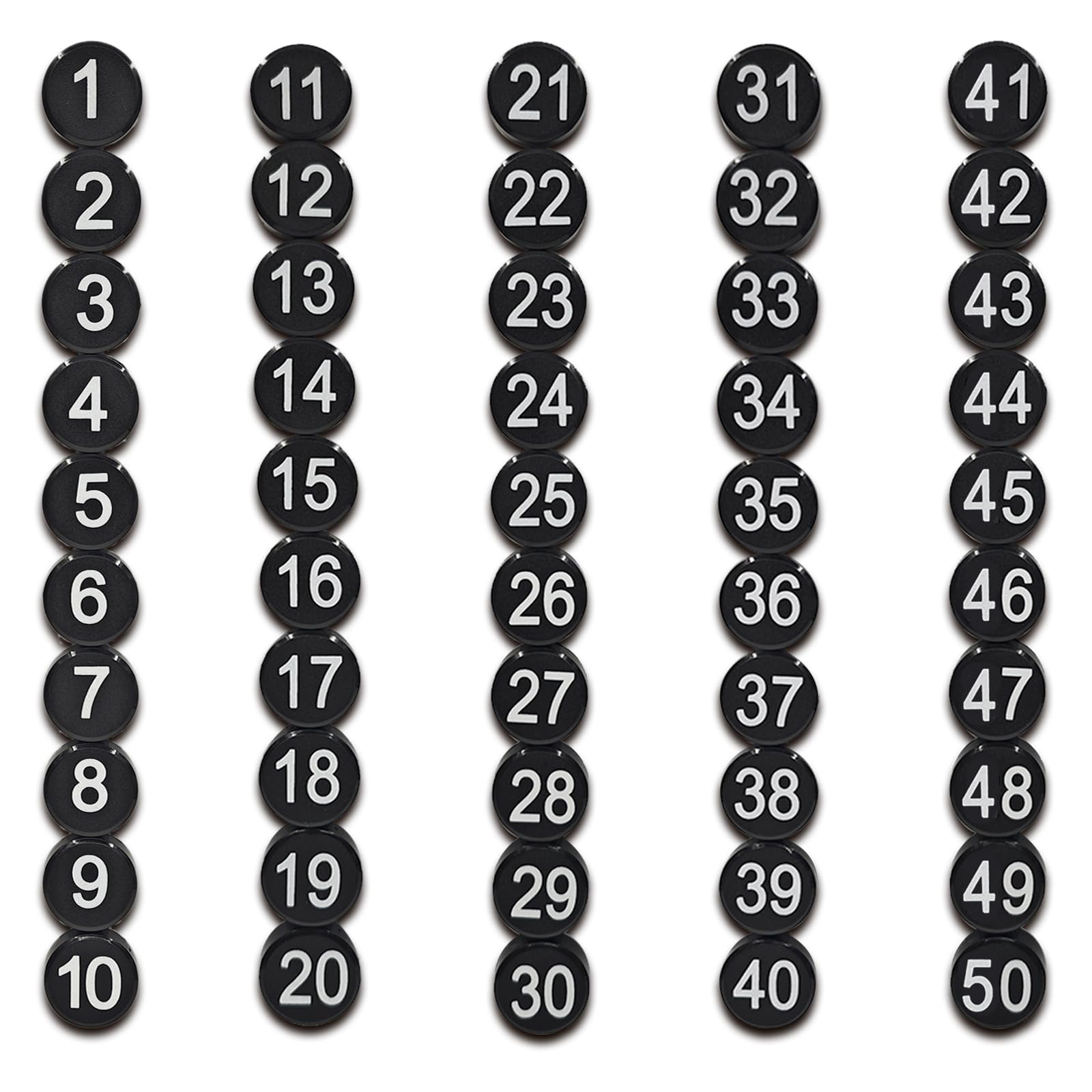 Magrooyar números magnéticos de 0-50 para pizarra; útil para planificar tareas.