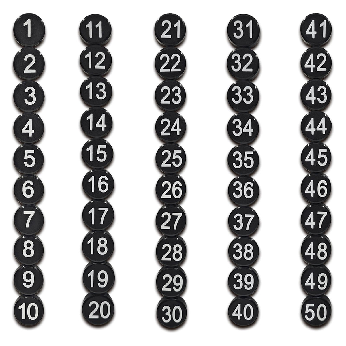 Magrooyar números magnéticos de 0-50 para pizarra; útil para planificar tareas.