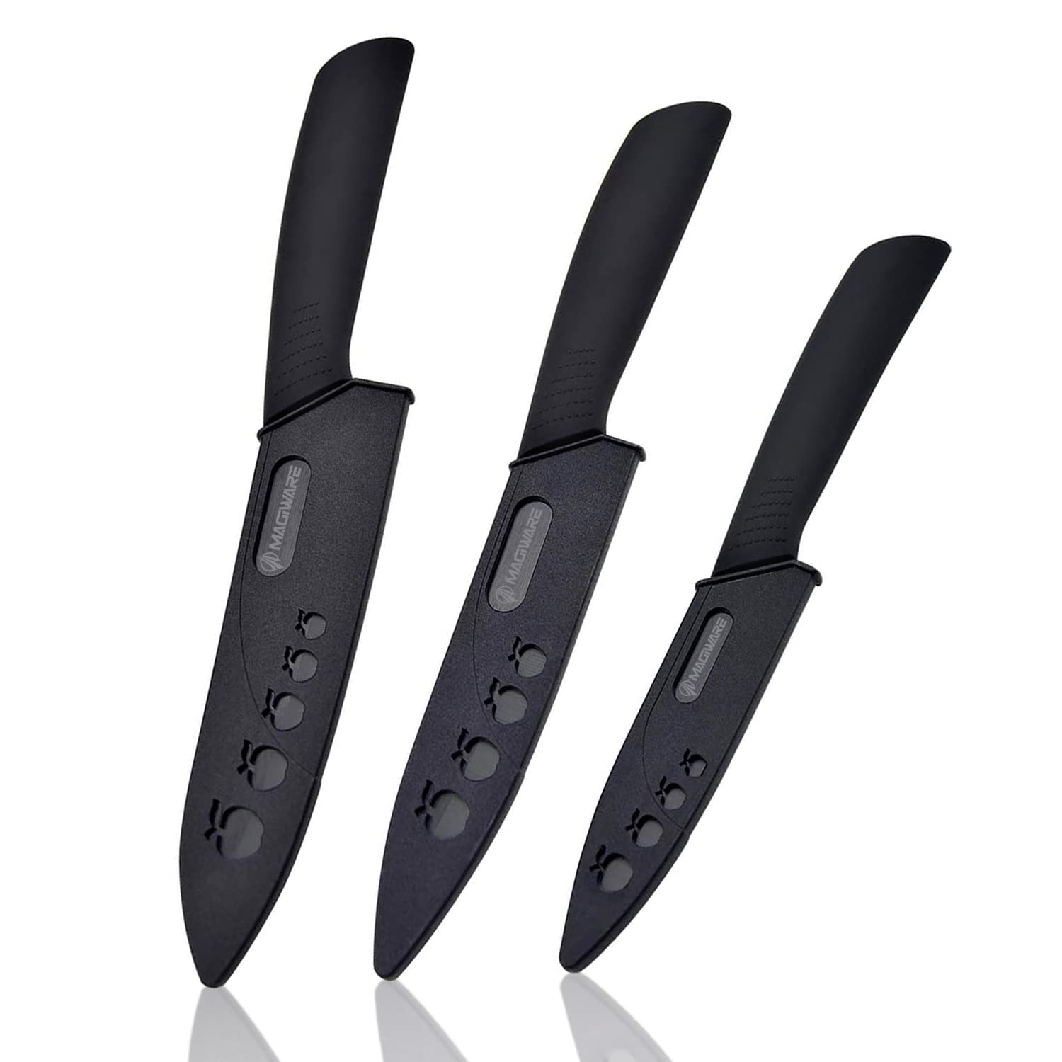 Cuchillo Magiware cerámico de 6 pulgadas, hoja afilada para cortes precisos en verduras y carnes.