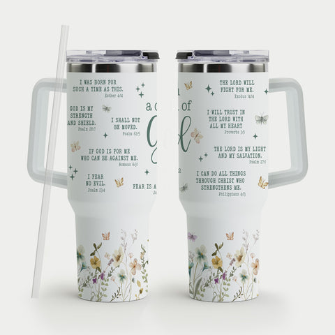 MAHOMAY tumbler cristiano con asa, cómodo para llevar bebidas diariamente
