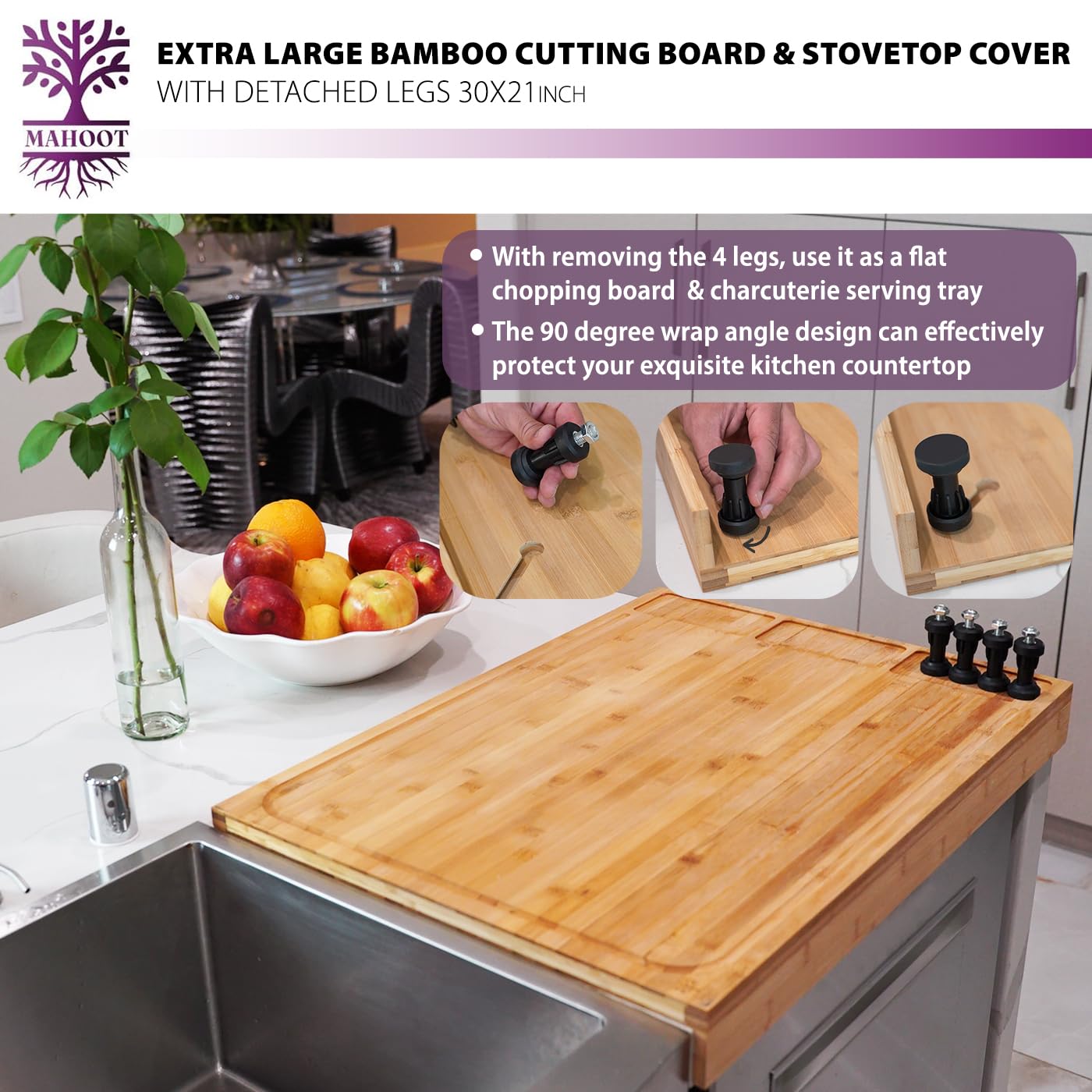 Tabla MAHOOT para servir charcutería y degustaciones con estilo.