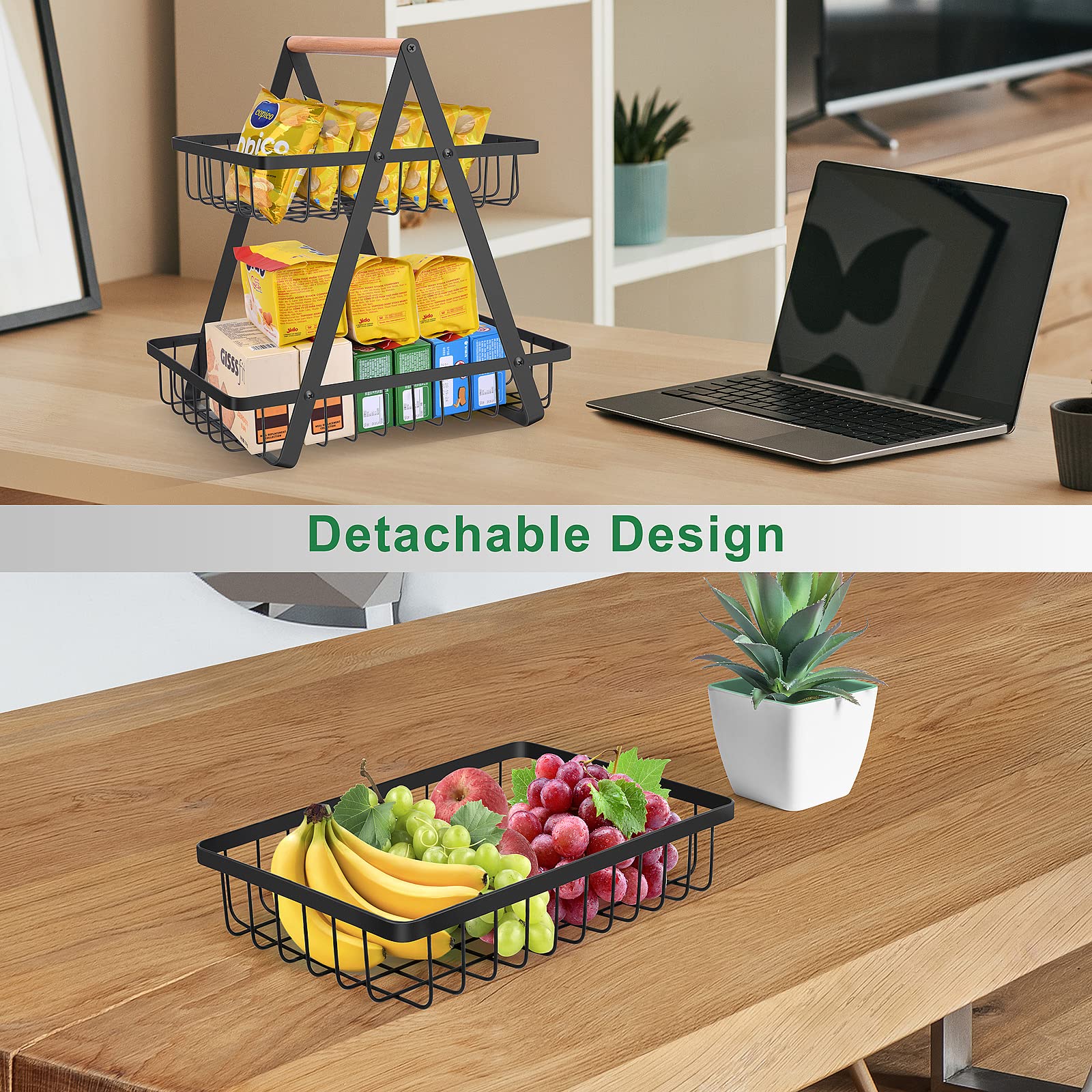 mahueeol cesta rectangular desmontable facilita limpieza y reorganización