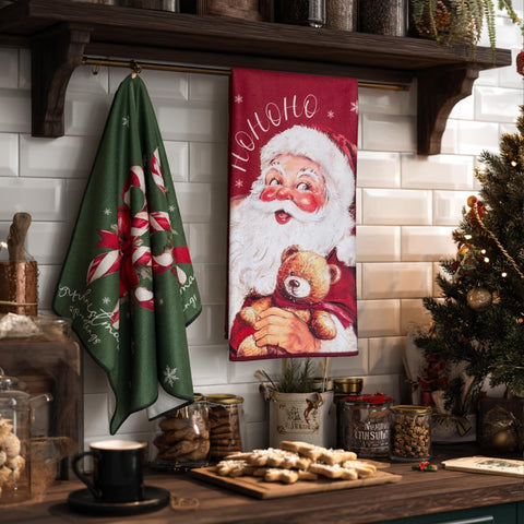 maiiooliwe toallas cocina navidad retro muñeco de nieve: absorbentes y suaves para secar platos.
