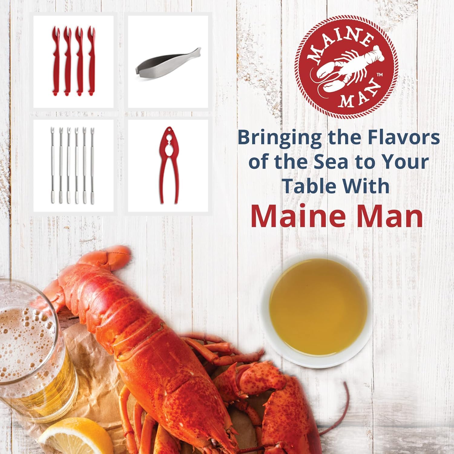 Maine Man fácil de lavar, apto lavavajillas.