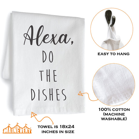 MAINEVENT Alexa uso múltiple: toalla de cocina blanca para manos y superficies