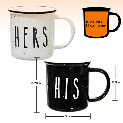 MAINEVENT tazas de cerámica con texto impreso y borde negro, duraderas.