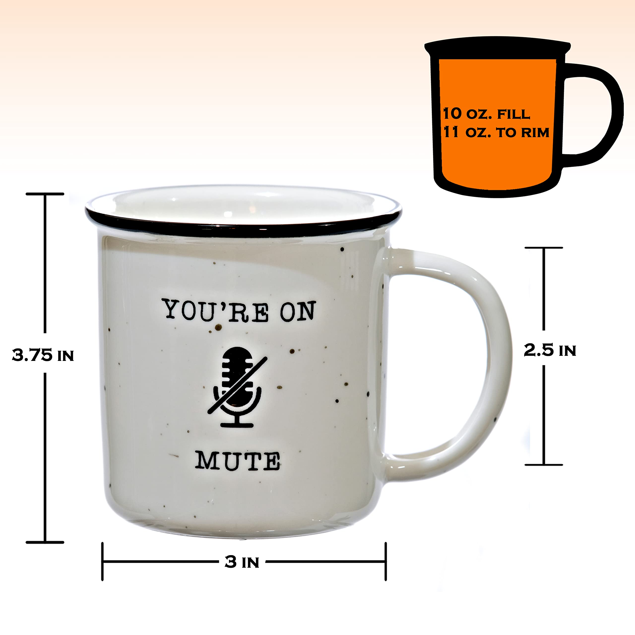 Taza MAINEVENT con manija ergonómica para un agarre cómodo