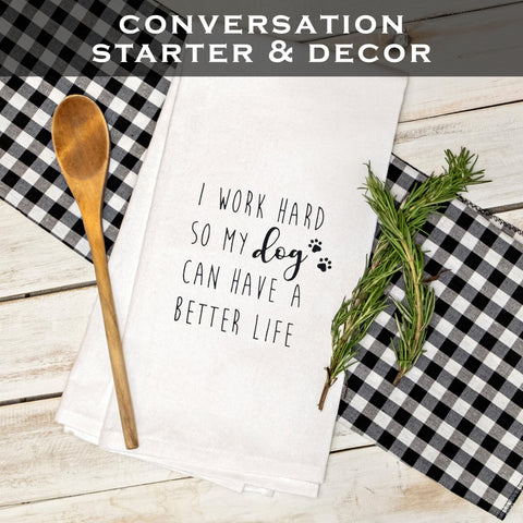 MAINEVENT: toalla de cocina con amor perruno para momentos de cocina.