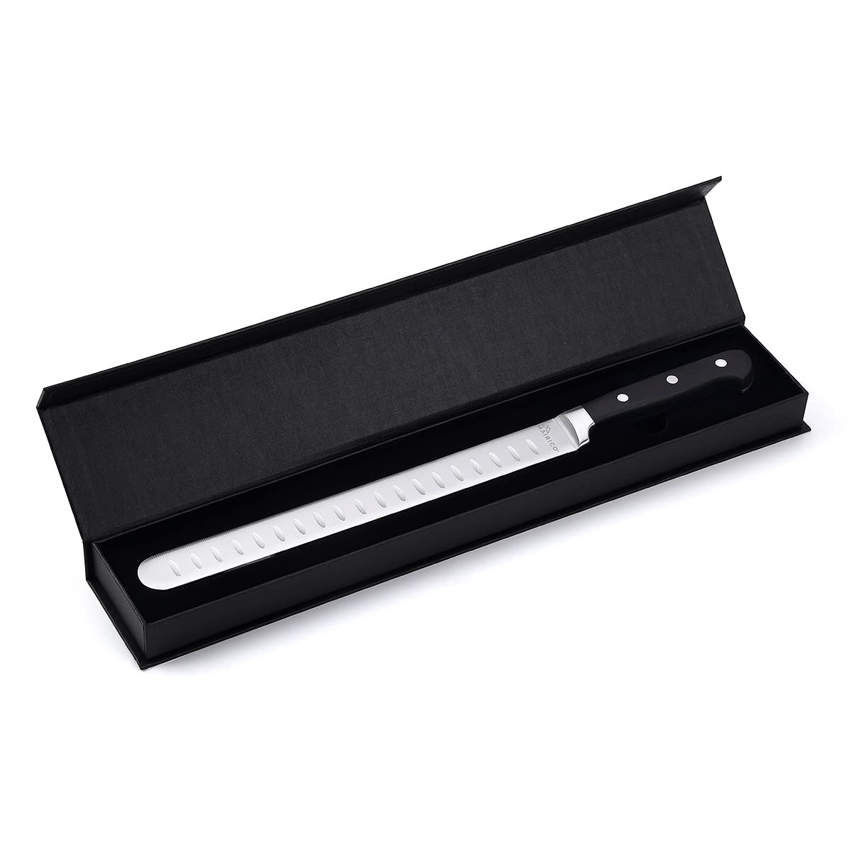 MAIRICO cuchillo para cortes de carne, hoja larga para roasts grandes.