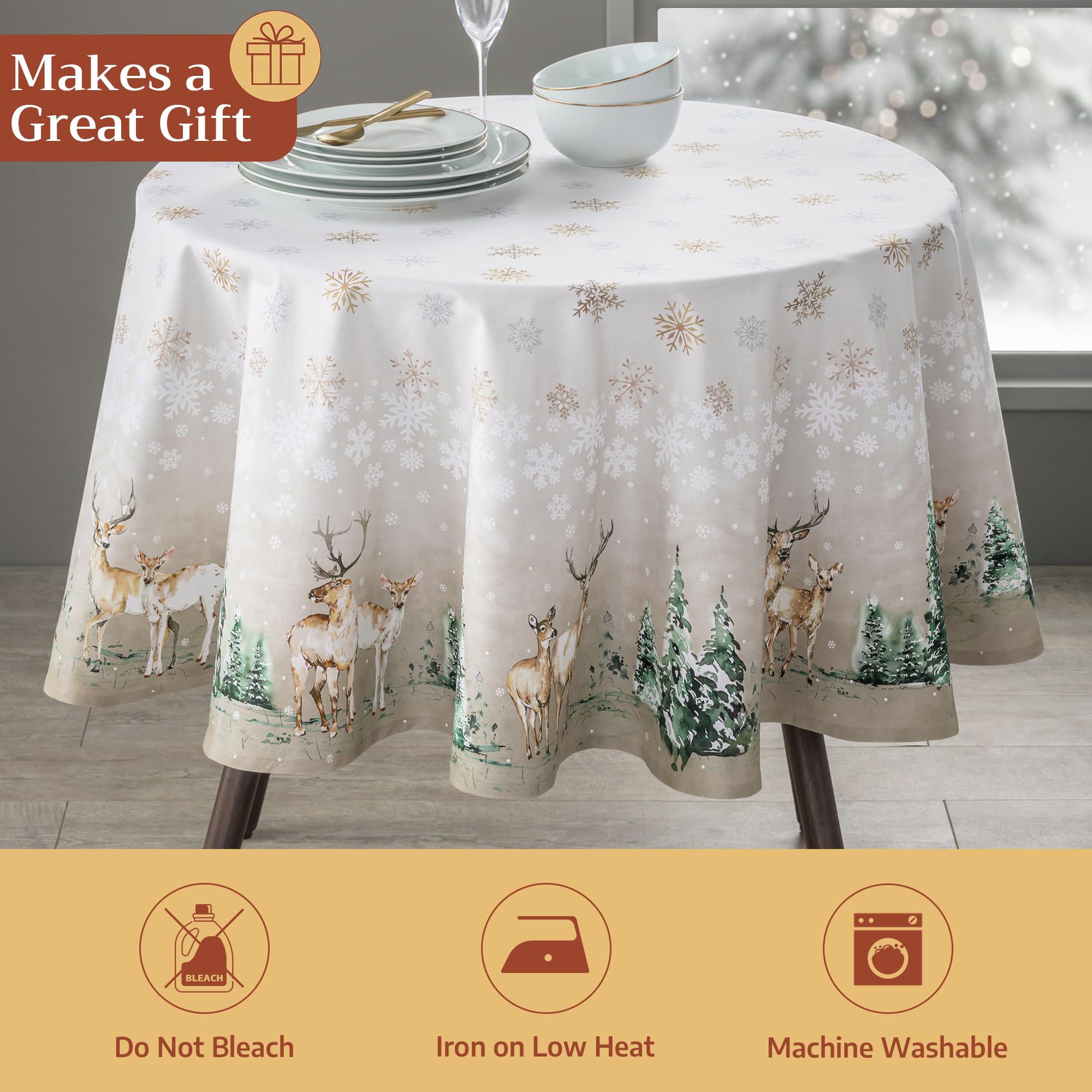 Decoración para ocasiones especiales con Maison d'Hermine y mantel único.