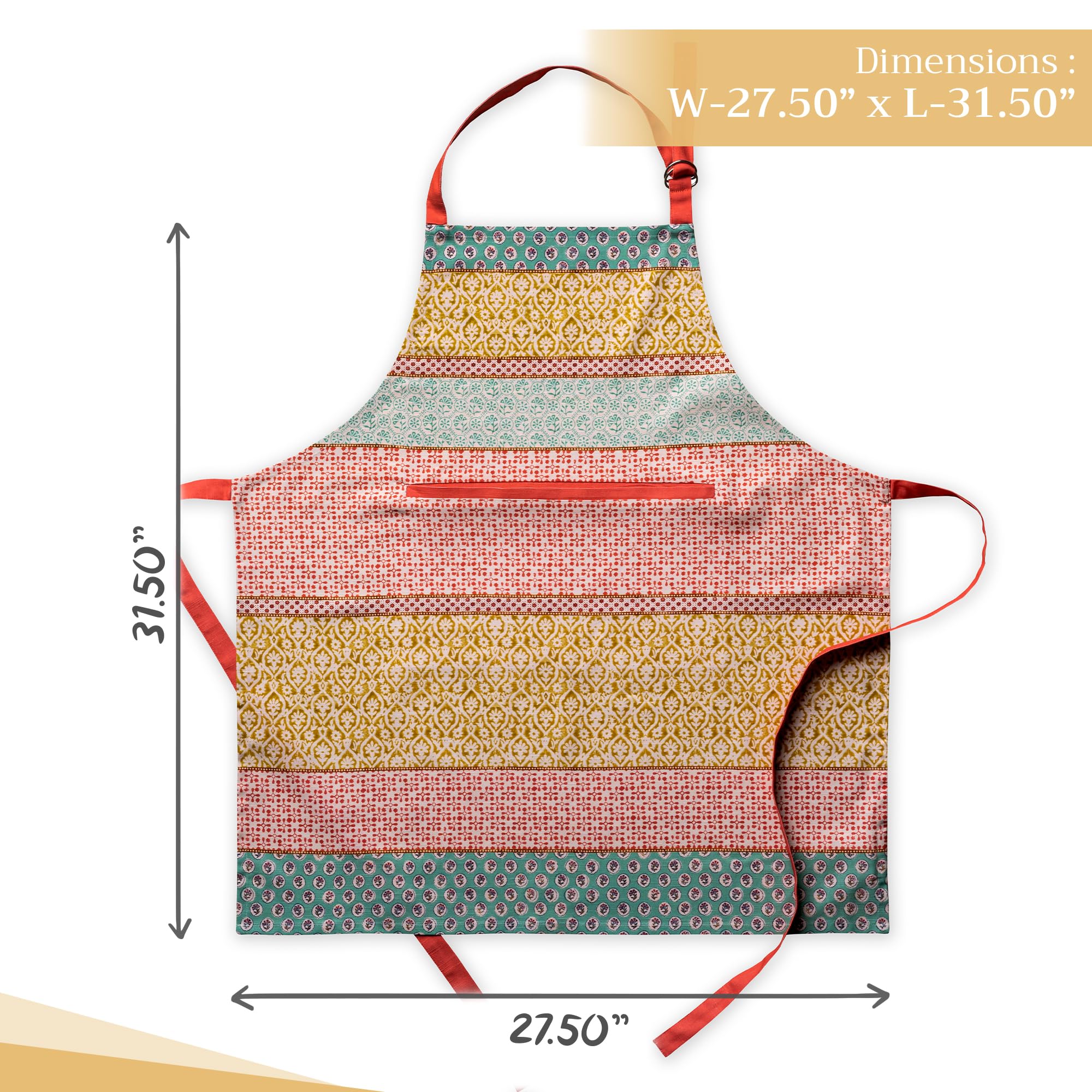 Delantal Maison d'Hermine con ajuste de cuello para un ajuste cómodo.