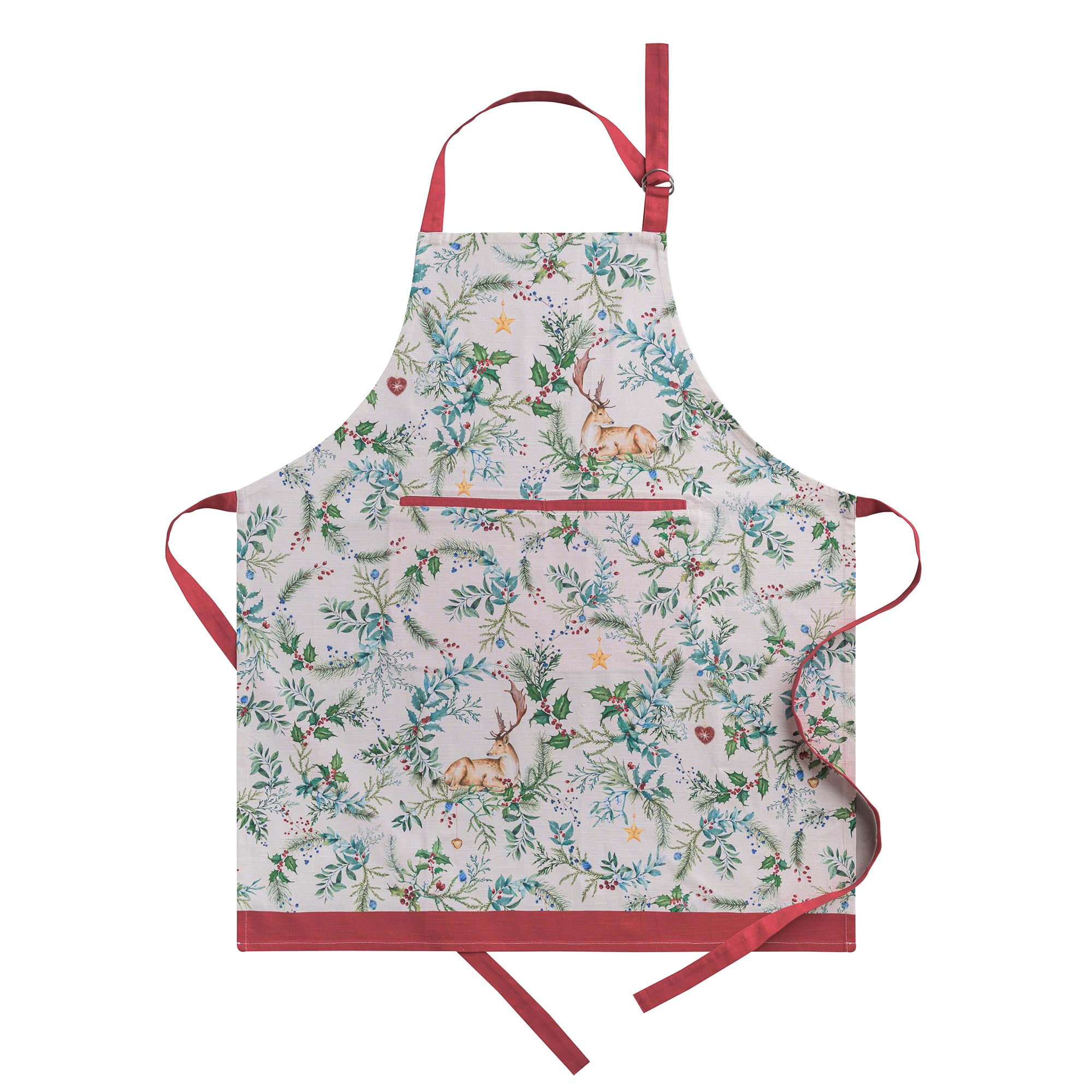 Delantal Maison d’Hermine de algodón con bolsillo frontal para mayor practicidad