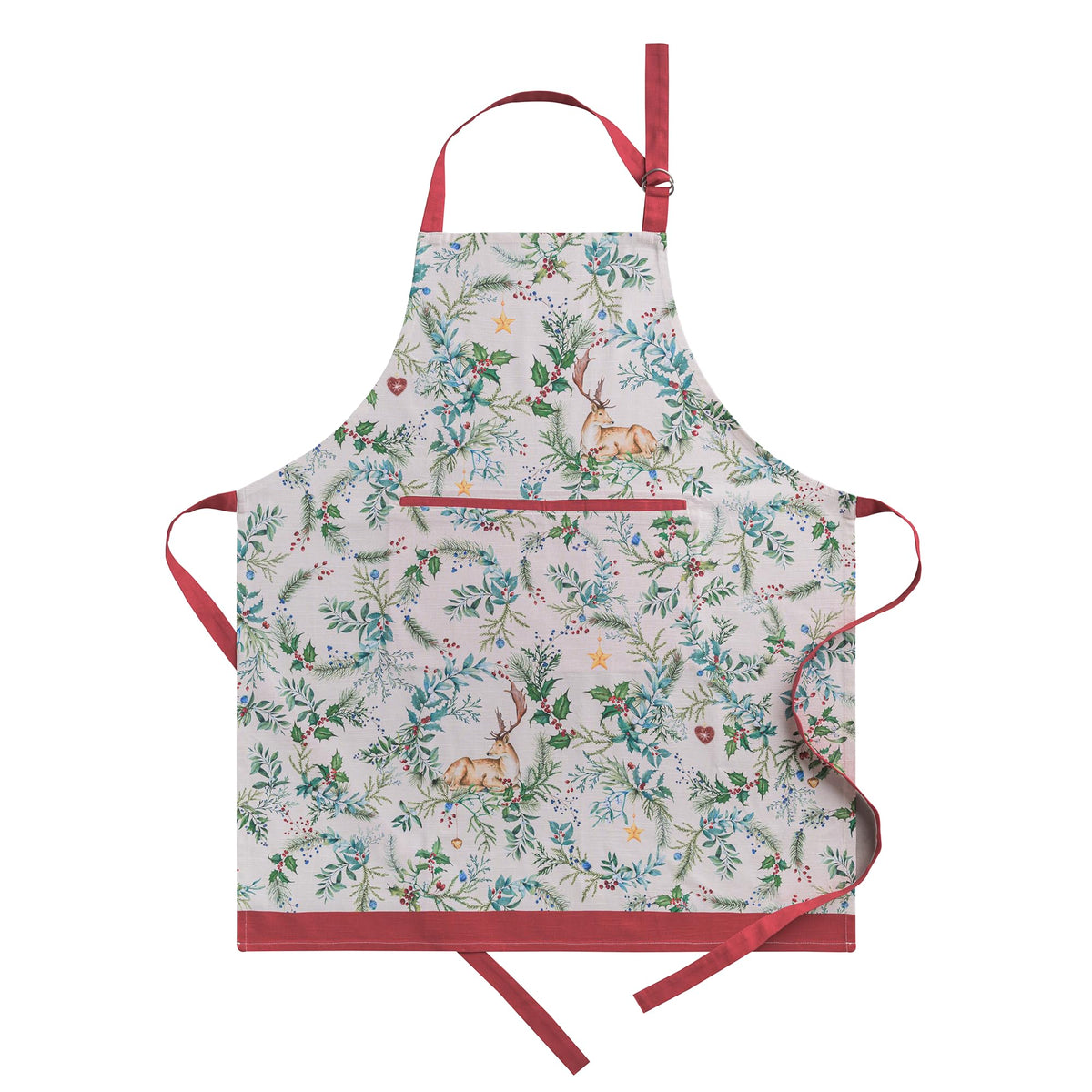 Delantal Maison d’Hermine de algodón con bolsillo frontal para mayor practicidad