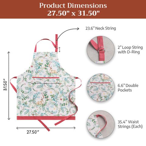 Delantal Maison d’Hermine apto para cocina y jardinería con bolsillo práctico