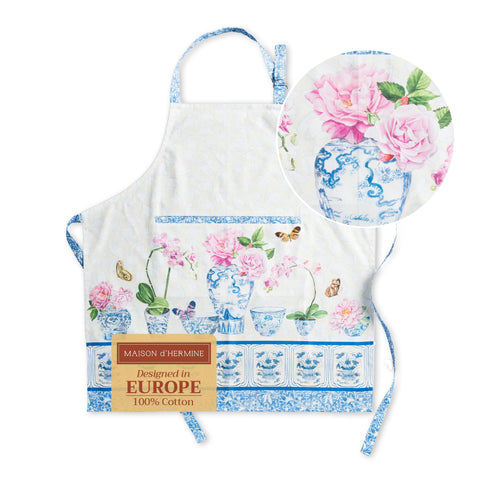 Delantal Maison d' Hermine para mujer con bolsillo práctico para recetas y herramientas