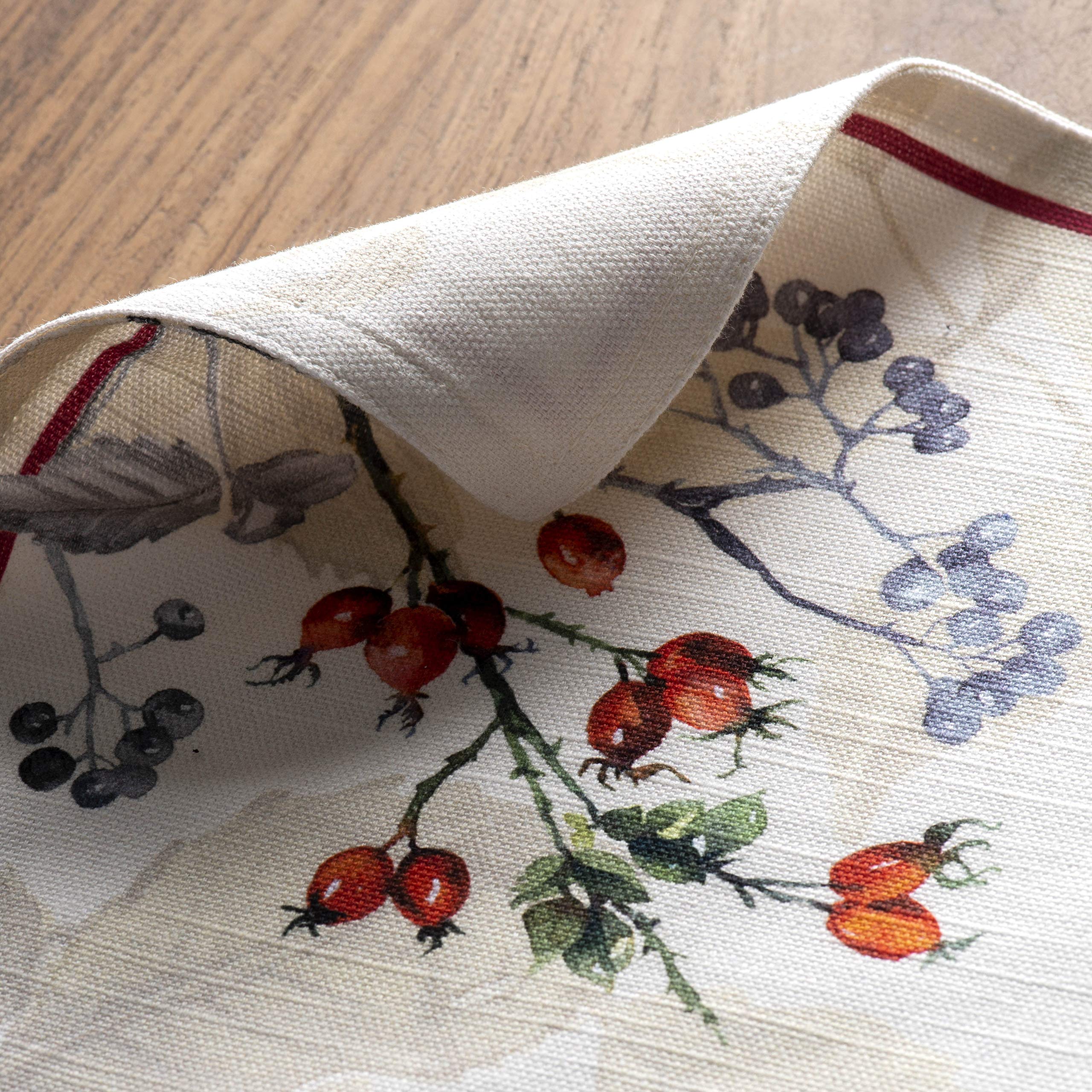 Diseño europeo de Maison d' Hermine aporta estilo atemporal a la mesa.