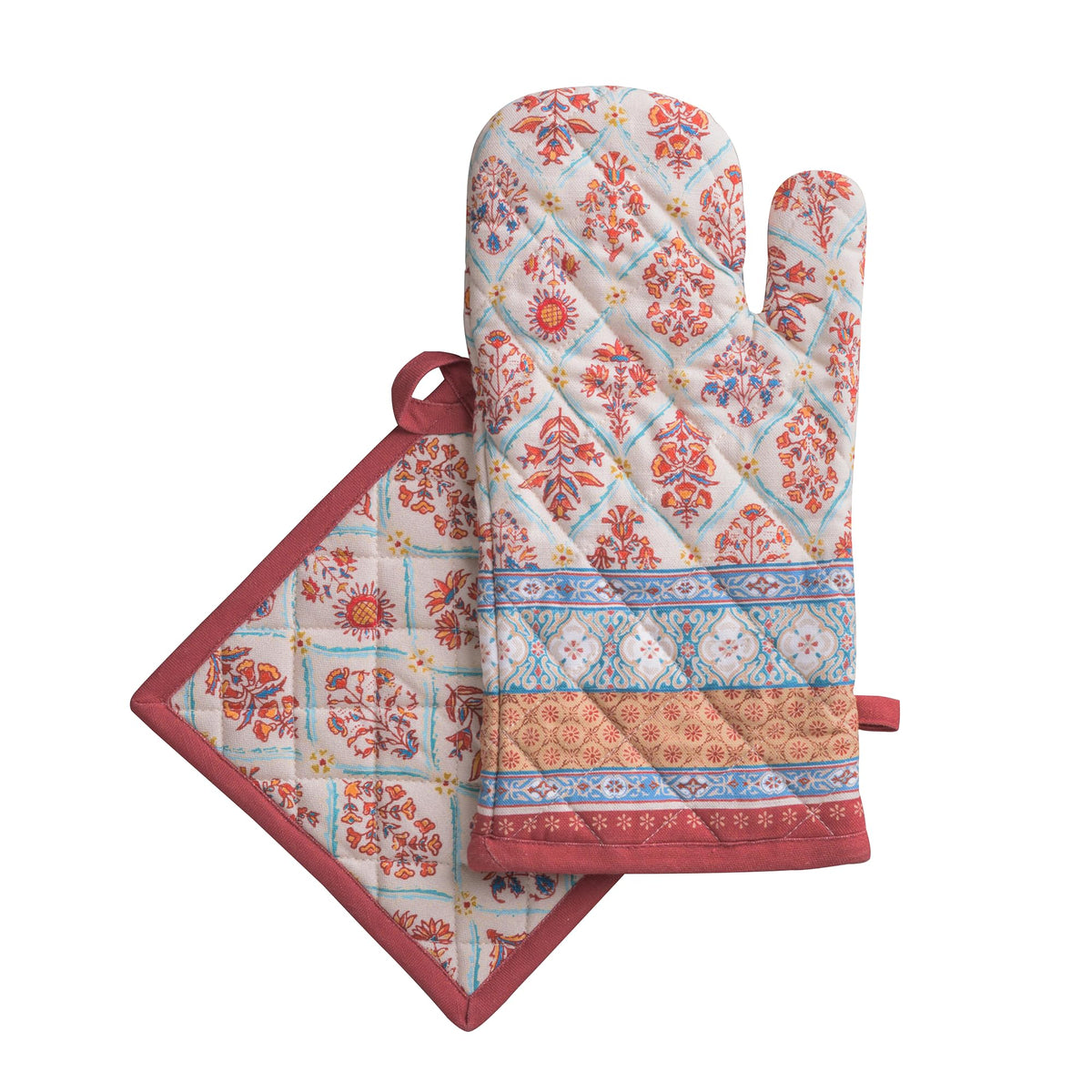 Maison d' Hermine guante-horno 100% algodón, protección caliente al manipular bandejas.