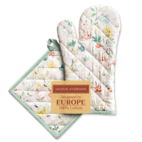 Maison d' Hermine guante horno algodón 100% para protección fiable al hornear