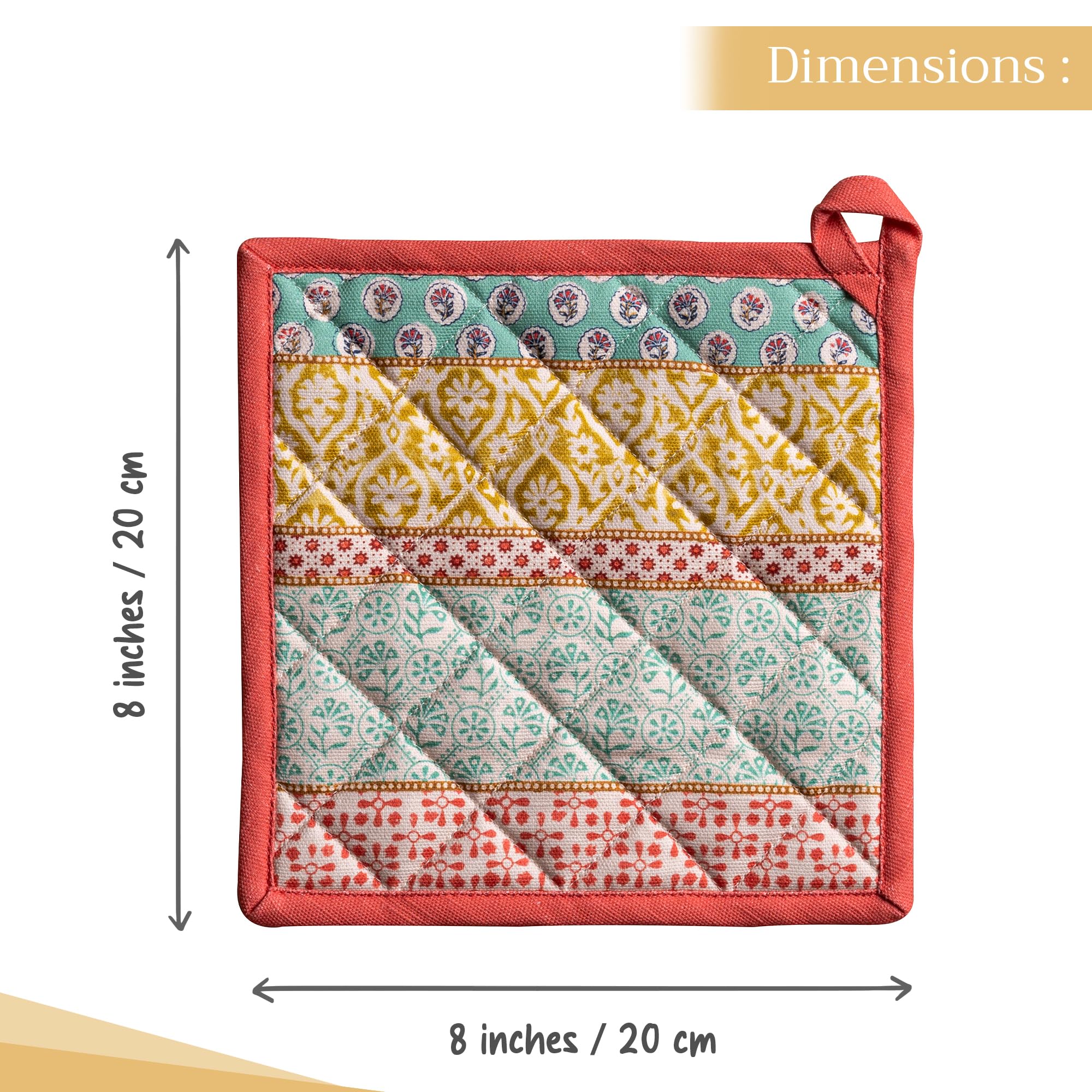 Maison d' Hermine, manopla con bucle para colgar y ordenar.