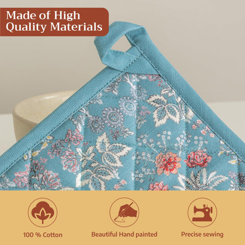 Maison d' Hermine manoplas con bucle de colgar, almacenamiento fácil en cualquier cocina.