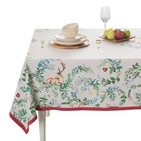 Mantel Maison d'Hermine, diseño acuarela para mesas festivas