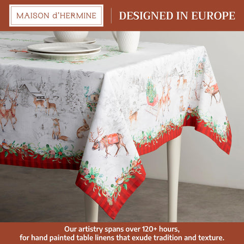 Mantel Maison d' Hermine con arte acuarela aporta color y calidez