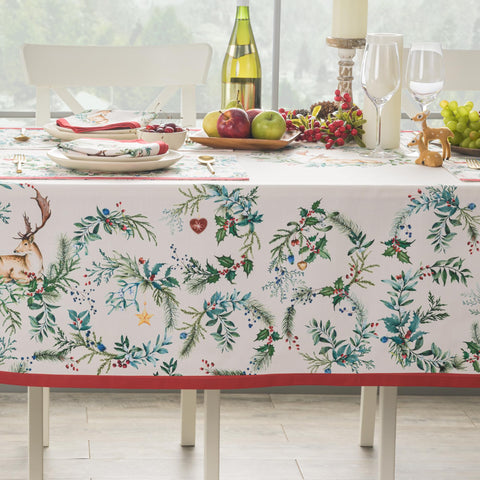 Maison d' Hermine mantel cuadrado 60x60 para decoración navidad elegante.