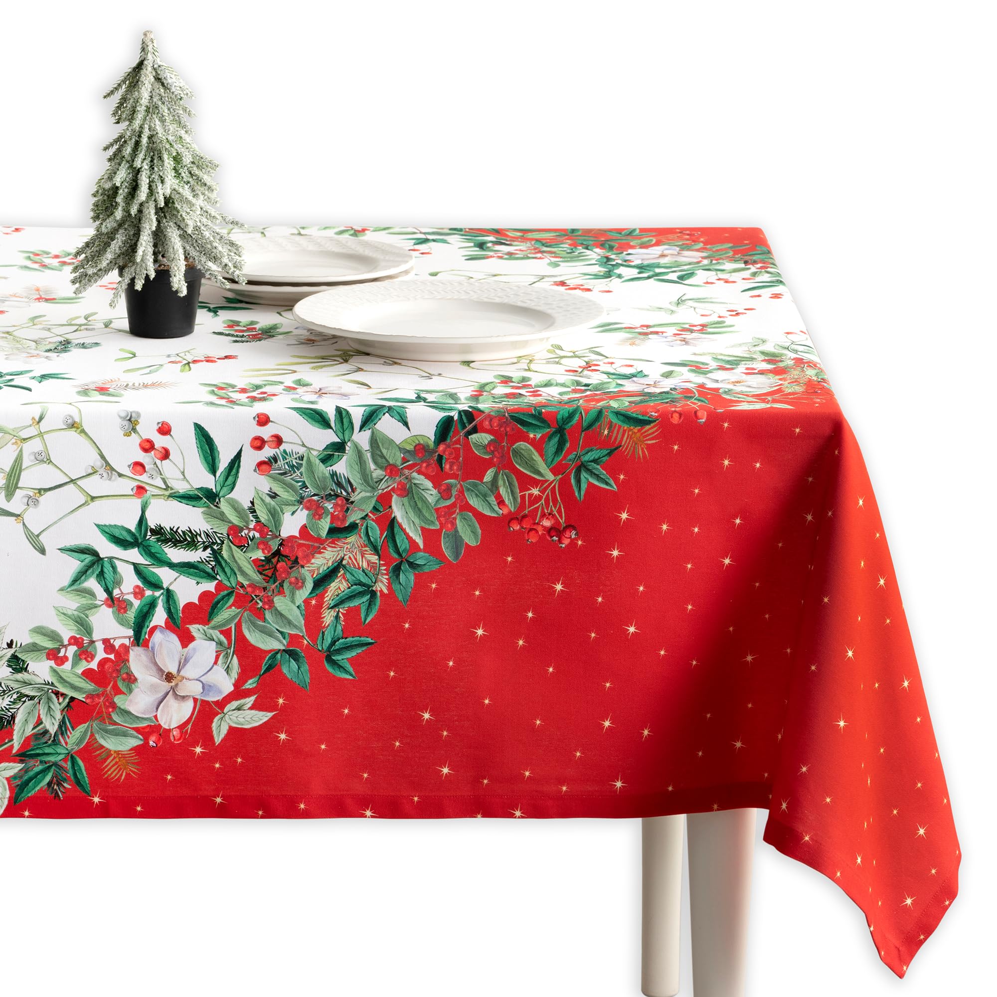 Mantel cuadrado de Maison d'Hermine aporta protección y estilo a la mesa.
