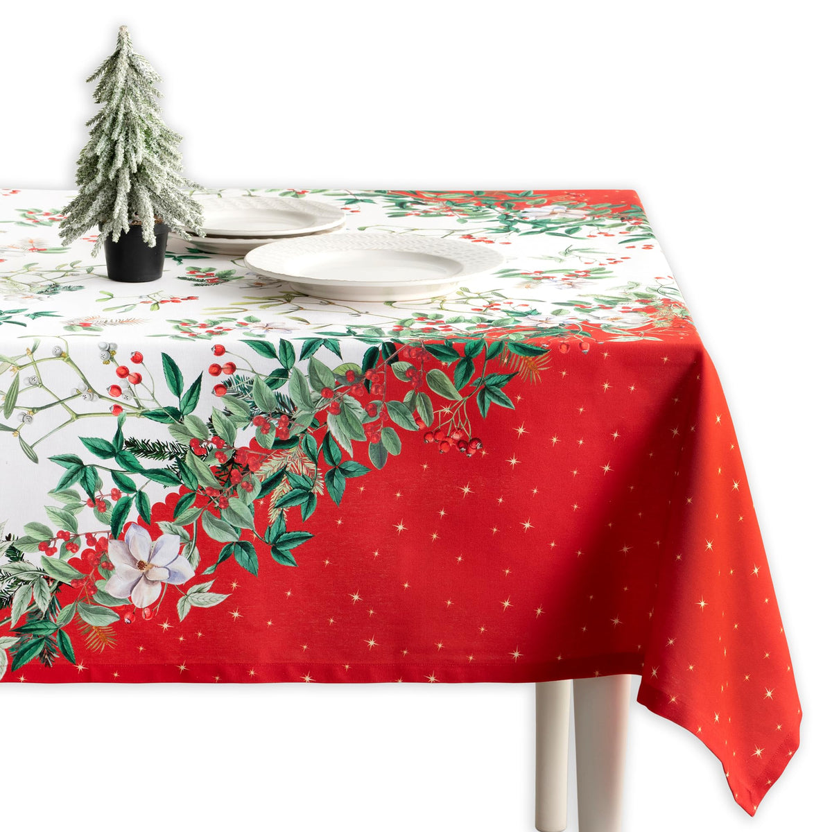 Mantel cuadrado de Maison d'Hermine aporta protección y estilo a la mesa.