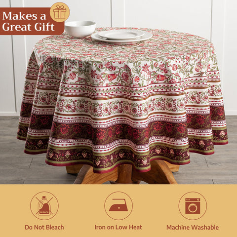 Decoración otoño con mantel Maison d'Hermine para mesa